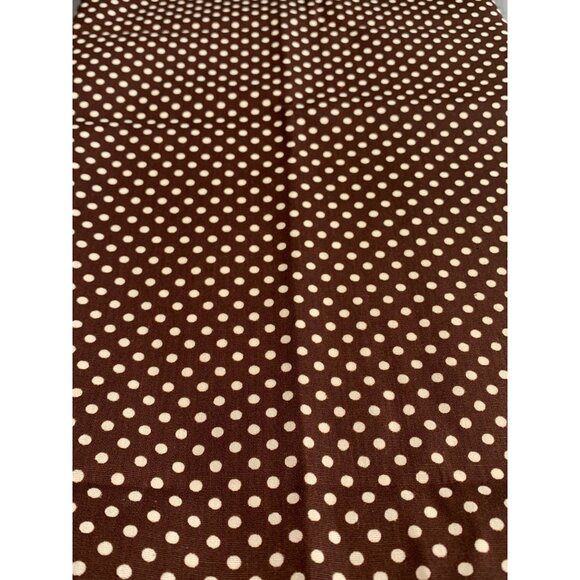 Brown Polka Dot Cotton Fabric 1/4 yard 44" for Sewing Crafts Quilting - Picture 2 of 5